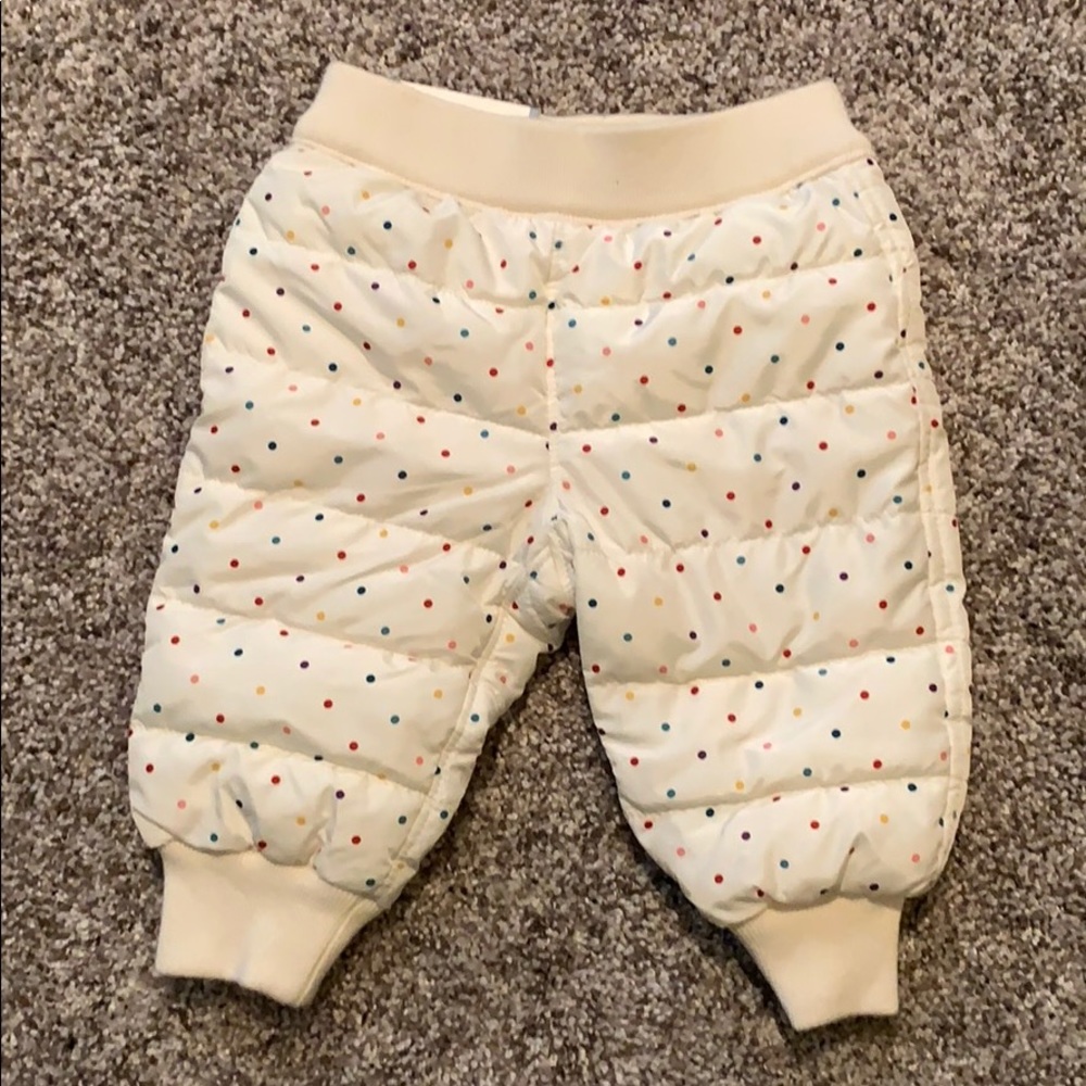 Puffy snow pants